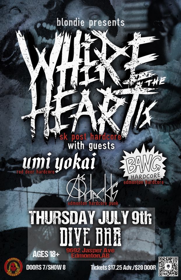 Where The Heart Is, Bang HC, Umi Yokai, & The Andrechts poster