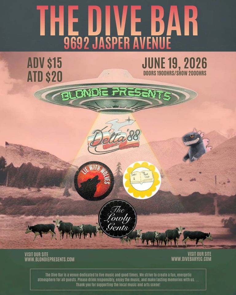Delta 88, Lie With Wolves, The Lowly Gents, &, Sadie and The Book Club poster