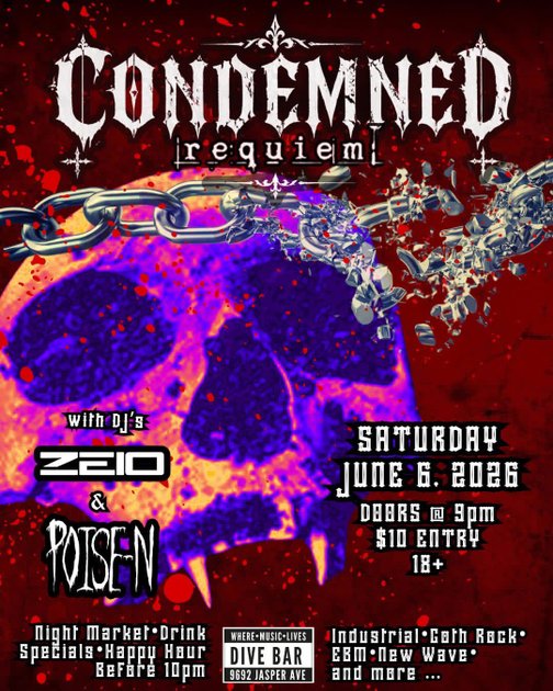 CONDEMNED - June Edition (Goth Night) poster