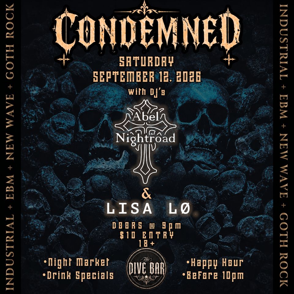 CONDEMNED - September Edition (Goth Night) poster