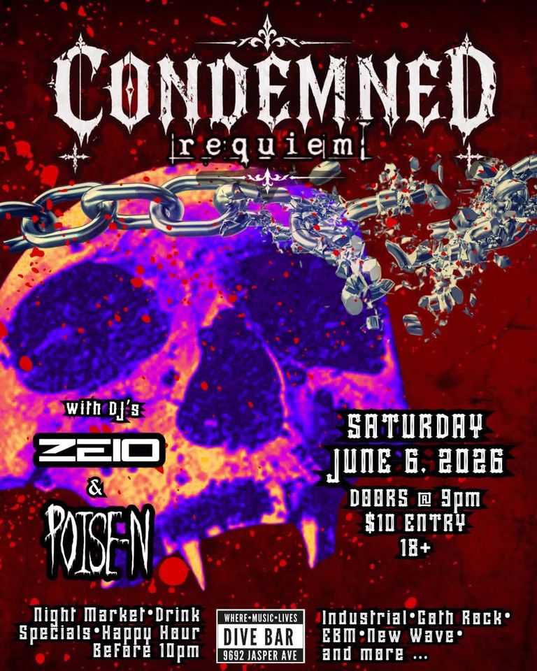 CONDEMNED - June Edition (Goth Night) poster