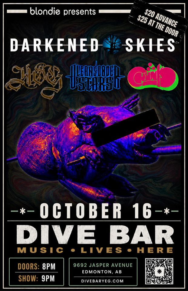 Darkened Skies, Oceans Under Stars, HOG, & Chunk poster