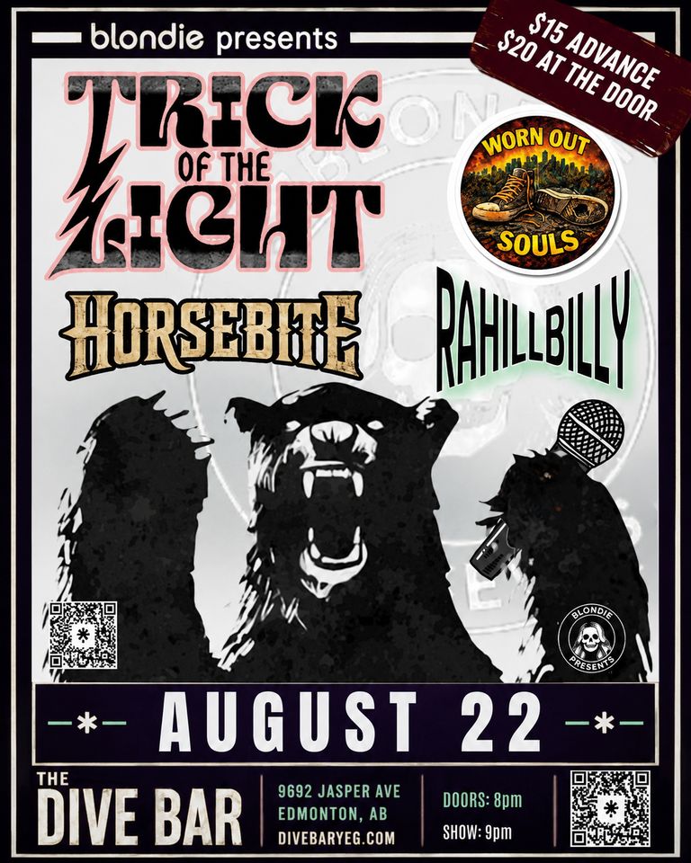 Trick Of The Light, Worn Out Souls, Horsebite, & Rahillbilly poster